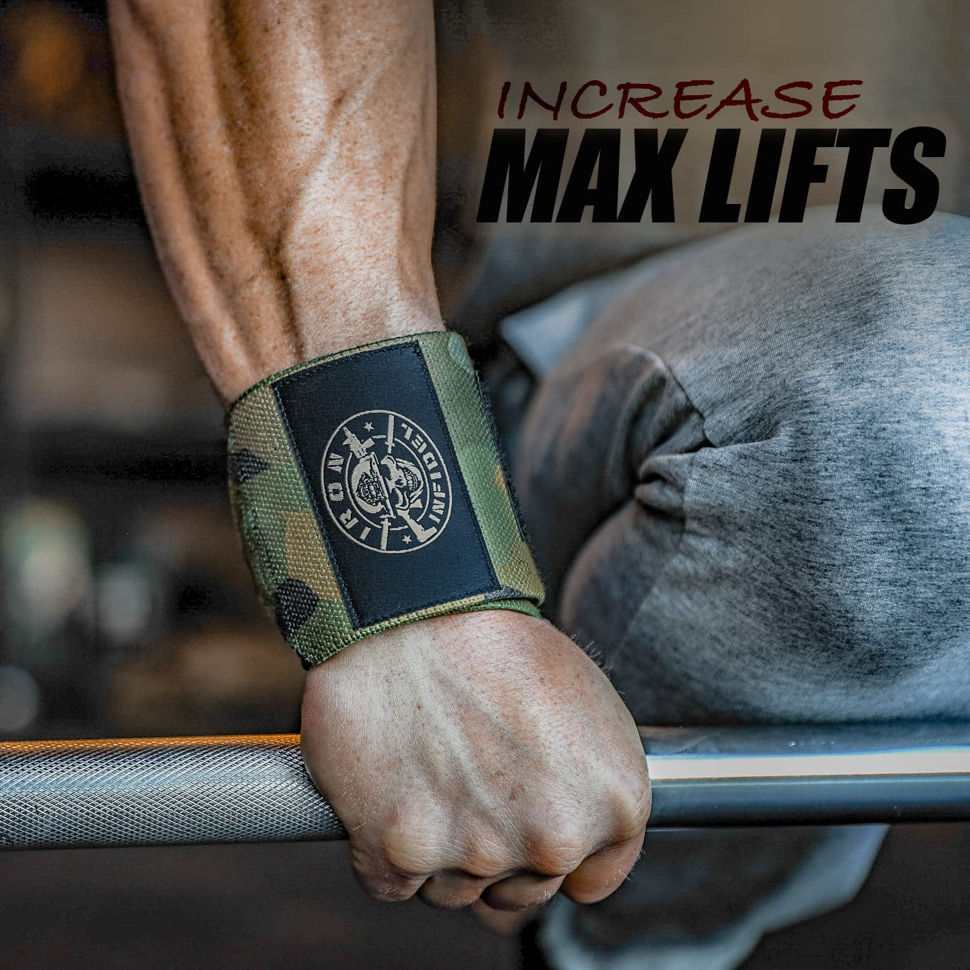Wrist Wraps for Weightlifting - 18" Heavy Duty Support for Working Out, Gym Accessories for Men - Use for Lifting, Crossfit, Fitness, Exercise, Bench Press, Powerlifting