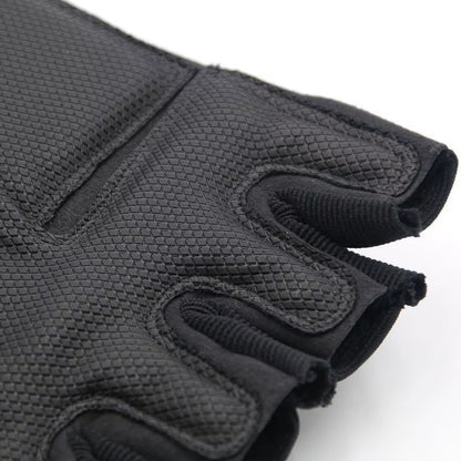 Tactical Hard Knuckle Half Finger Gloves Men'S Combat Hunting Shooting Paintball Duty - Fingerless